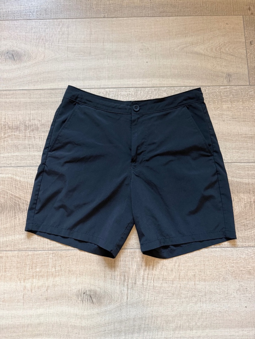 Hollister Sport Short Elastic Waist Zipper Pocket Athletic Black Men's M